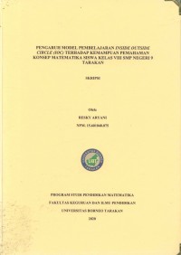 Pengaruh Model Pembelajaran Inside Outside Circle (IOC) Terhadap Kemampuan Pemahaman Konsep Matematika Siswa Kelas VIII SMP Negeri 9 Tarakan
