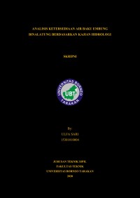 Analisis Ketersediaan Air Baku Embung Binalatung Berdasarkan Kajian Hidrologi