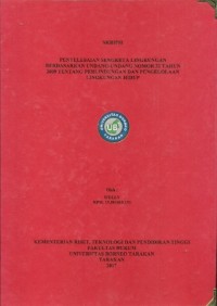Penyelesaian Sengketa Lingkungan Berdasarkan Undang-Undang Nomor 32 Tahun 2009 Tentang Perlindungan Dan Pengelolaan Lingkungan Hidup