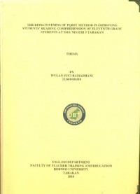 The Effectiveness Of PQRST Method In Improving Students’ Reading Comprehension Of Eleventh Grade Students At SMA Negeri 3 Tarakan