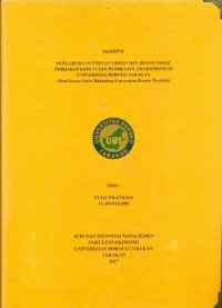 Pengaruh Country Of Origin Dan Brand Image Terhadap Keputusan Pembelian Smartphone Di Universitas Borneo Tarakan (Studi Kasus Pada Mahasiswa Universitas Borneo Tarakan)