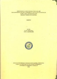 Sosio Budaya Masyarakat Dayak Ahe Dalam Novel Halimun Seberkas Cahaya Di Tanah Dayak Karya Rina Tri Handayani (Kajian Sosiologi Sastra)