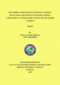 The Correlation Between Students’ Learning Motivation And Students’ English Learning Achievement At Eight Grade Student Of SMP Negeri 7 Tarakan
