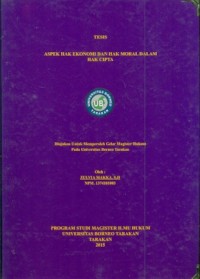 Aspek Hak Ekonomi Dan Hak Moral Dalam Hak Cipta
